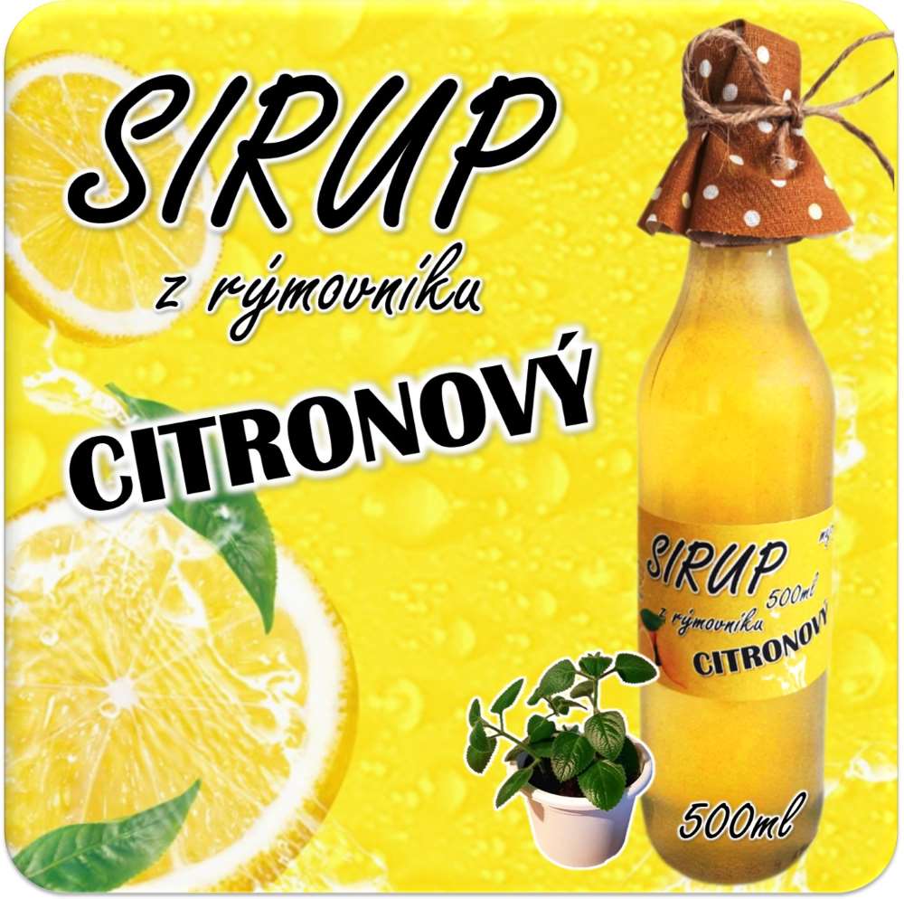 Sirup z rýmovníku Citronový