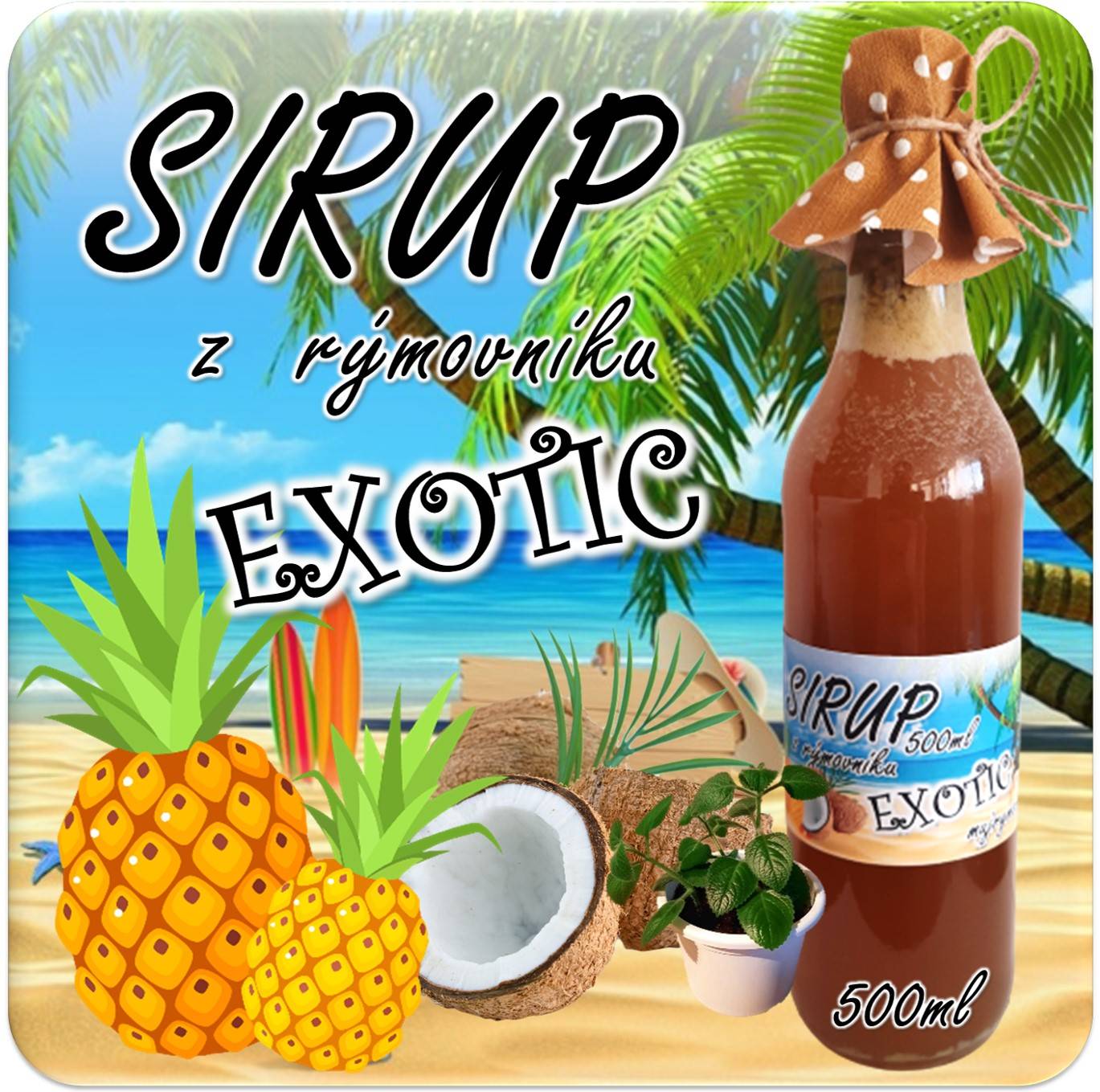 Sirup z rýmovníku Exotic